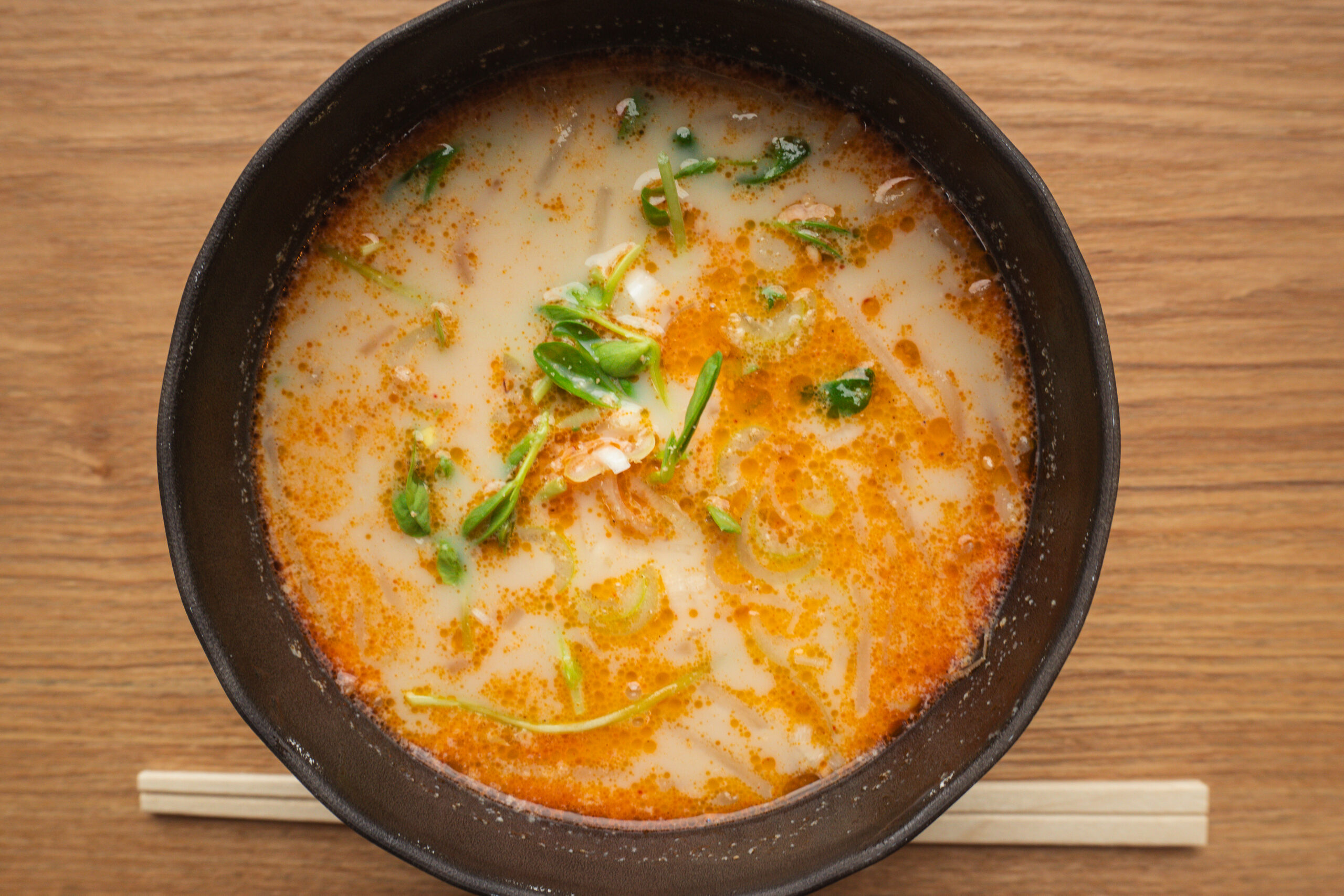 味噌豆乳スープ